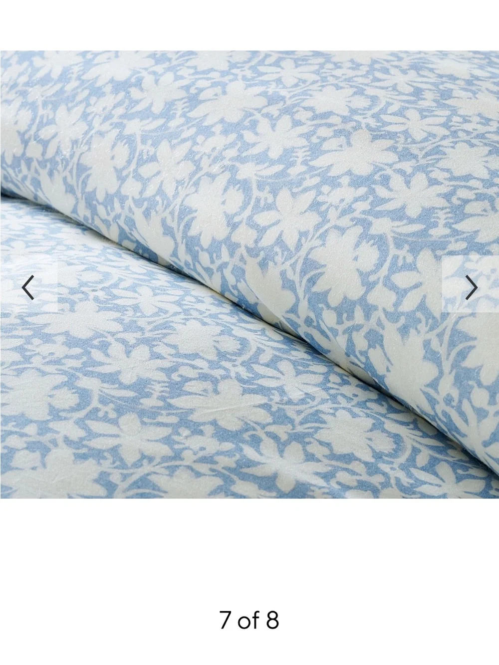 Pottery Barn Krysta Floral Reversible Percale Duvet Cover King